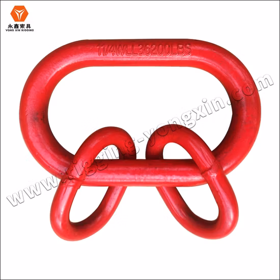 Low Price European Type Drop Forged High Quality Rigging Hardware G80 Alloy Steel Oblong Master Link Assembly